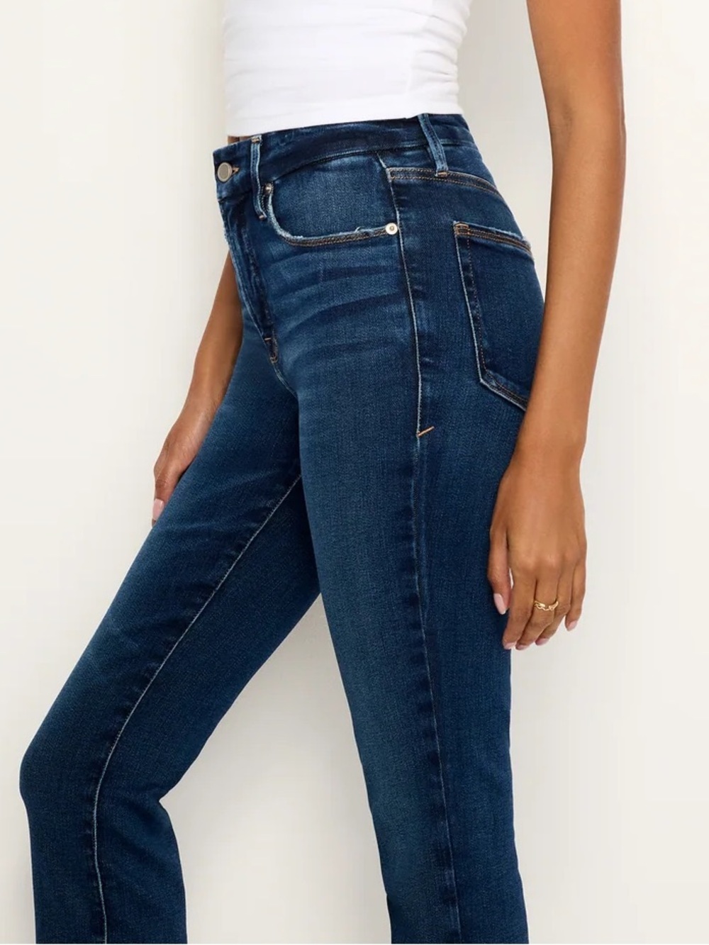 Good American Always Fits Good Curve Straight Jeans / Size 00-4